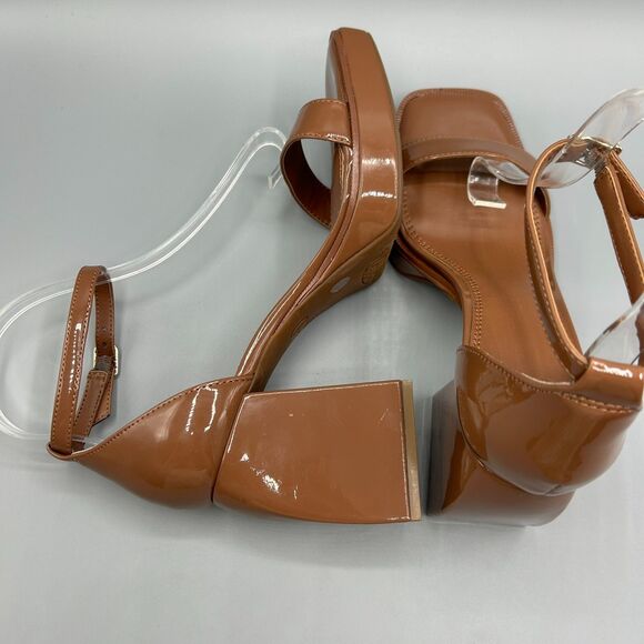 Madden Girl Omega Women's Cognac Platform Block Heels Women Size 8M - Picture 7 of 10